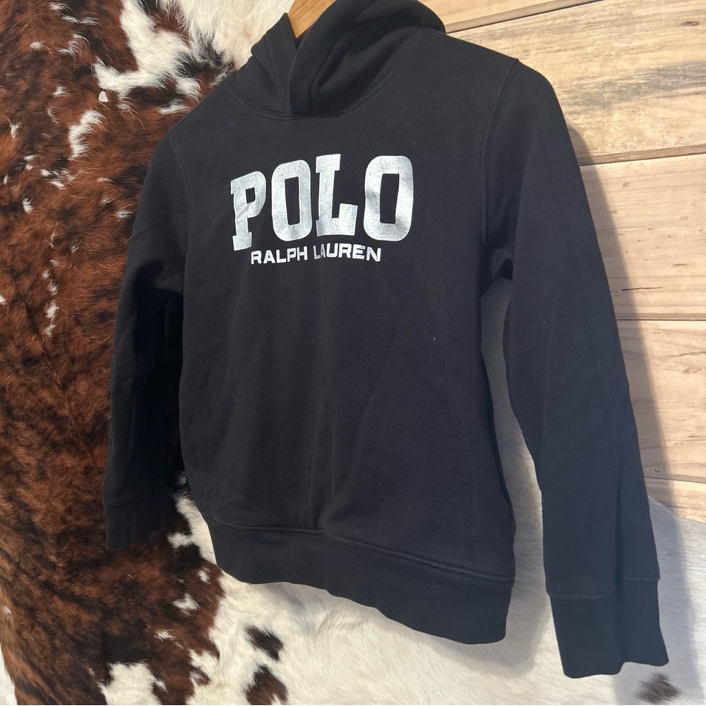 Polo Ralph Lauren Girls Small Logo Fleece Pullover Hoodie  Cotton Blend